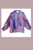 Rainbow Oil Spill Button Up Shirt