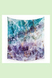 Turquoise & Purple Quartz Crystal Tapestry