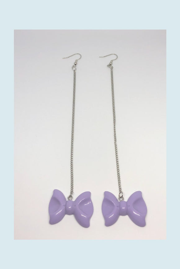 ☯Chained Bow Earrings☯
