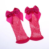 Fishnet Bow Socks