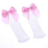 Fishnet Bow Socks