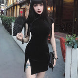 Asian Velvet Dress