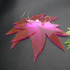 Maple Leaf Acrylic Earrings